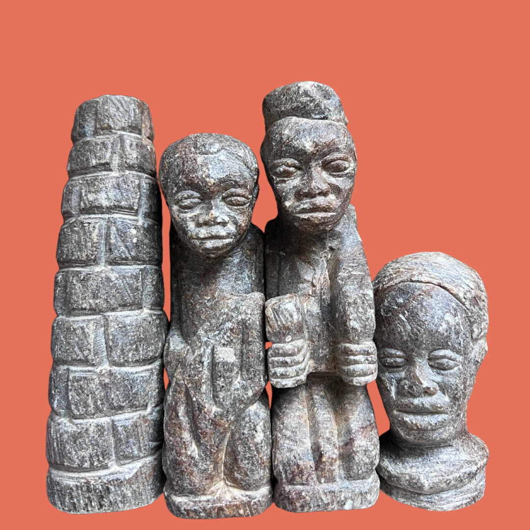 Vintage Carved Chess Set