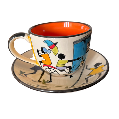 Township Life Teacup & Saucer