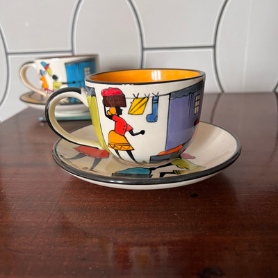 Township Life Teacup & Saucer