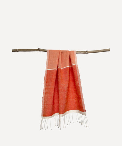 abay hand towel coral