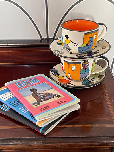 Township Life Teacup & Saucer