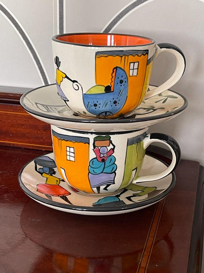 Township Life Teacup & Saucer