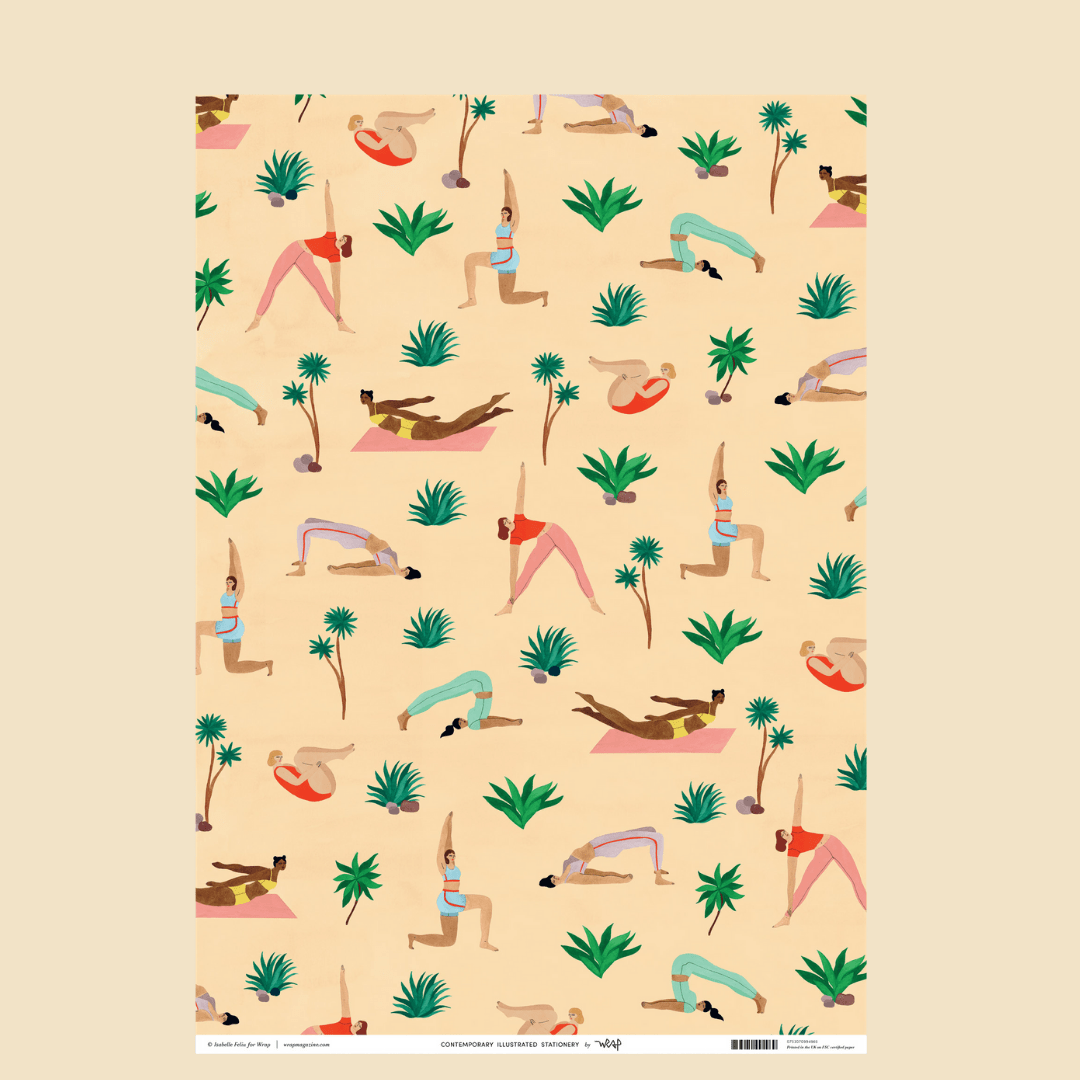 Yoga Wrapping Paper.