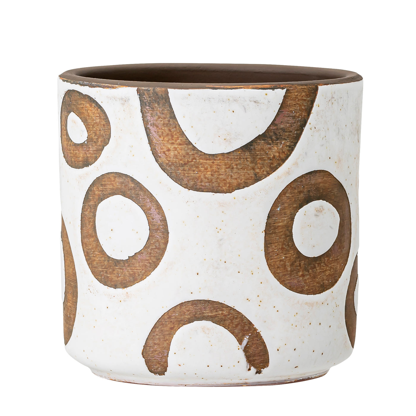 Avo Deco Flowerpot, White, Terracotta-1