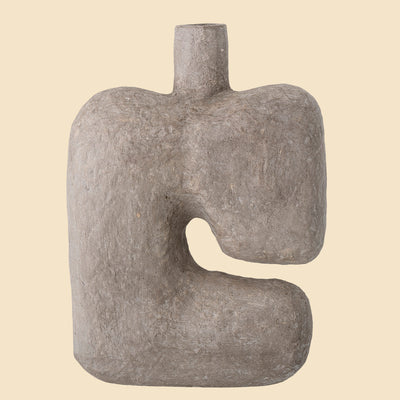 Banael Deco Vase, Grey, Paper Mache