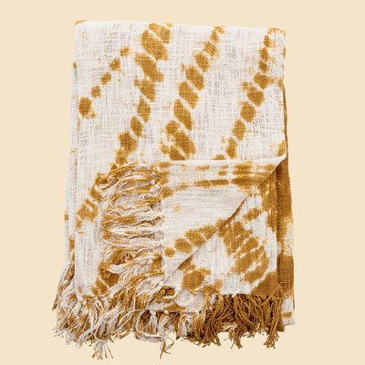 Filo Throw, Yellow, Cotton