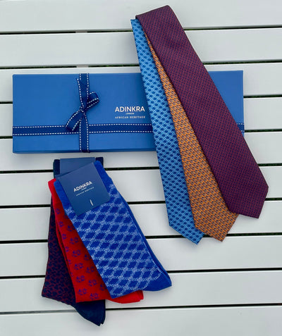 Ti Koro Nko Agyina Hand-Finished Silk Tie