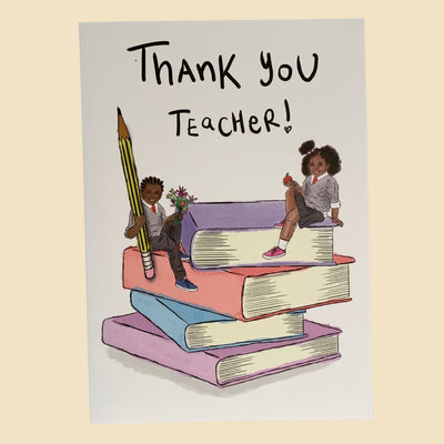 Thank you teacher card