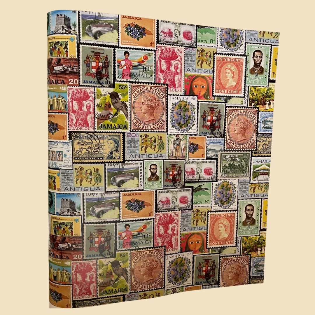 Costa Rican Wrapping Paper Caribbean Stamps Wrapping Paper | Kazvare Made It | Gift Wrap on The ...