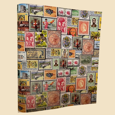 Caribbean Stamps Wrapping Paper