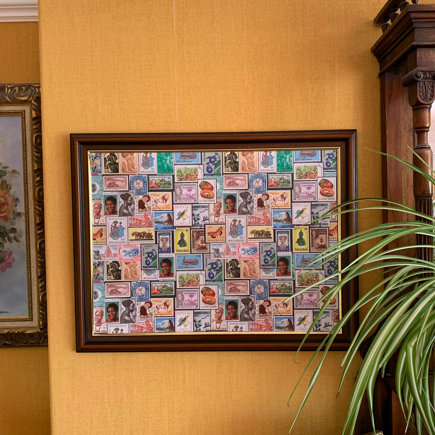 African Stamps Wrapping Paper