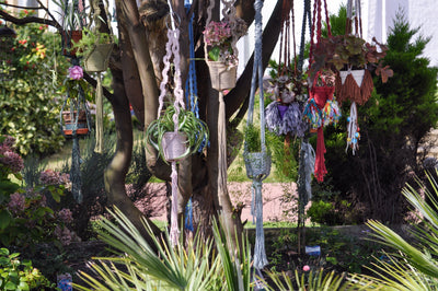 Silver Glitter Plant Hanger