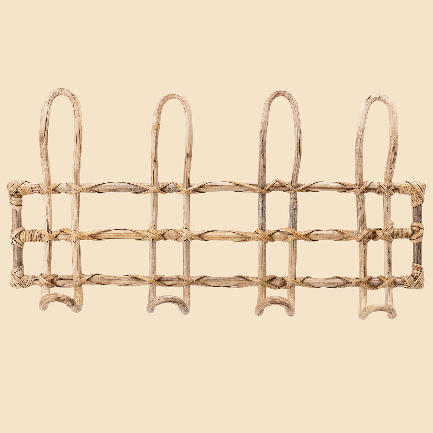 Natural Cane Coat Rack