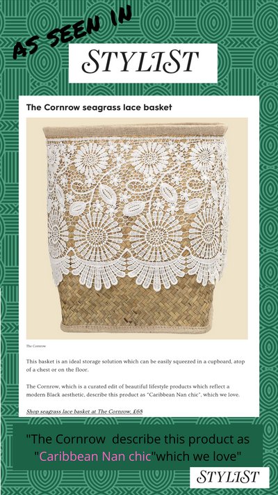 Seagrass and Lace Basket