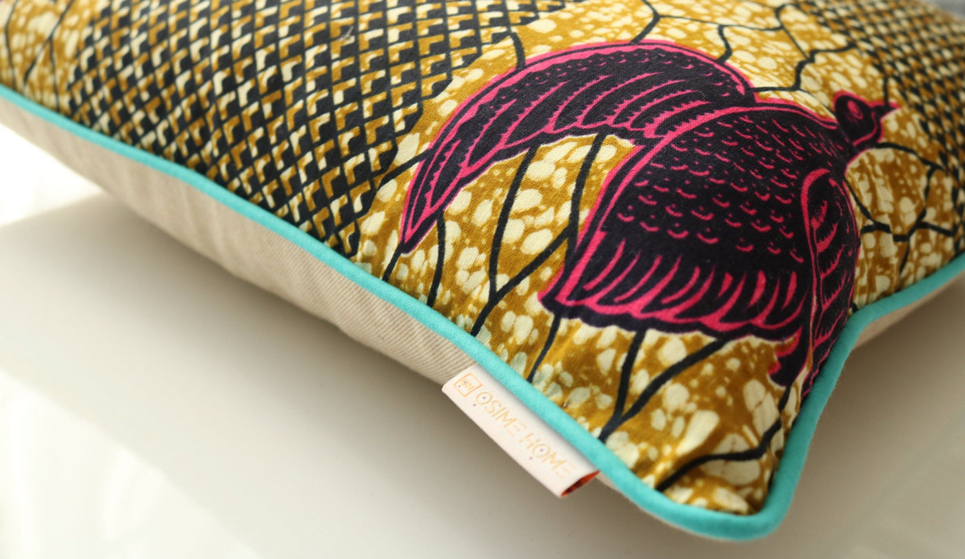 Hot Pink Bird Cushion - Osime Home